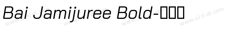 Bai Jamijuree Bold字体转换